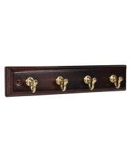 APPENDITUTTO ADESIVO LEGNO NOCE 4 posti - pz. 1